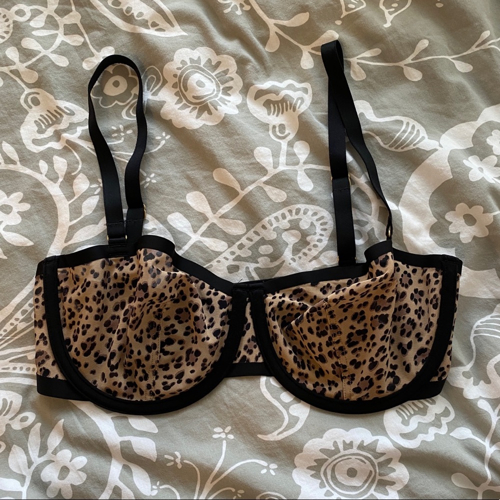 CUUP leopard balconette bra